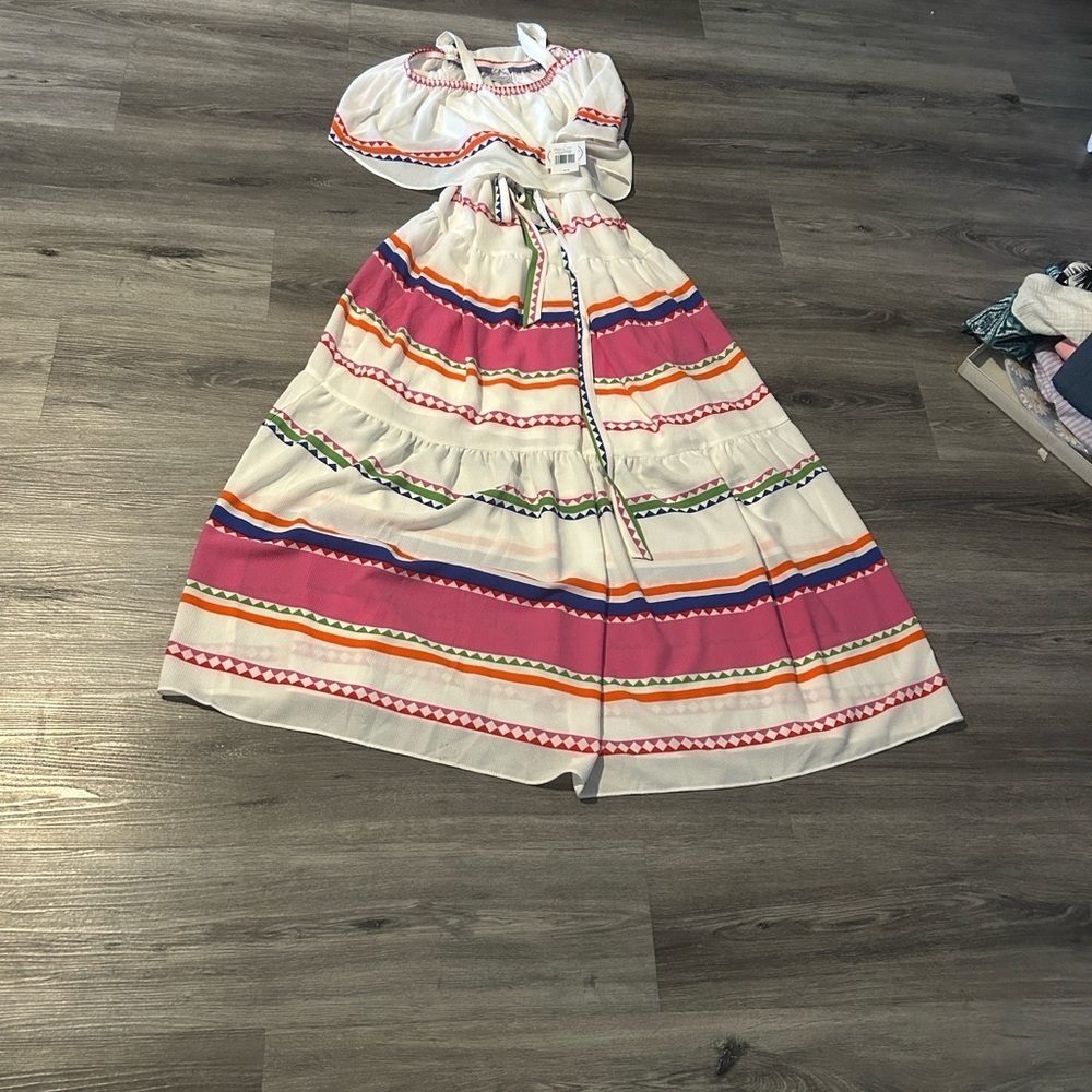 Colorful Striped Maxi Dress - Picture 4 of 6